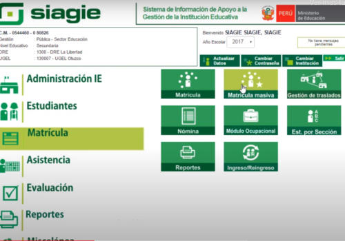 matricula masiva siagie minedu